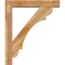 Ekena Millwork Olympic Block Rough Sawn Bracket w/ Offset Brace, Western Red Cedar, 6"W x 32"D x 38"H BKT0604X32X38OLY05RWR - alternate 3